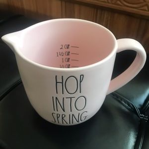 Rae Dunn “Hop Into Spring” Pink Measuring Cup NWT